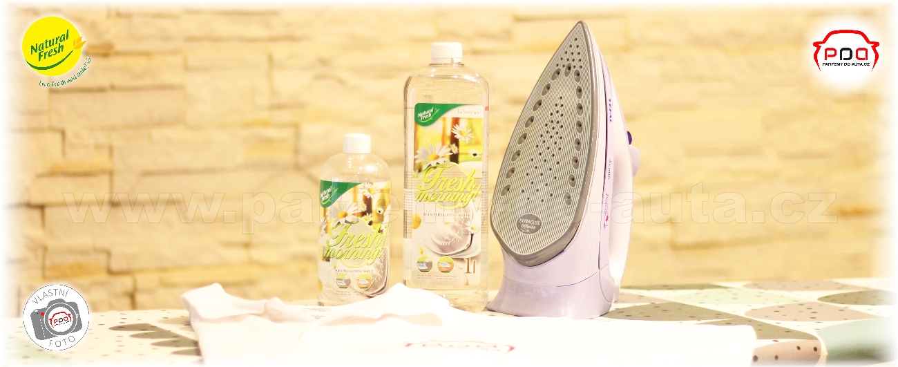 vůně do parní žehličky - Ironing Water - Fresh Morning  svěží ráno Natural Fresh  objem 500ml a 1000ml mat